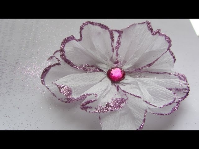 Etcetorize: Glitter Tissue Paper Flowers