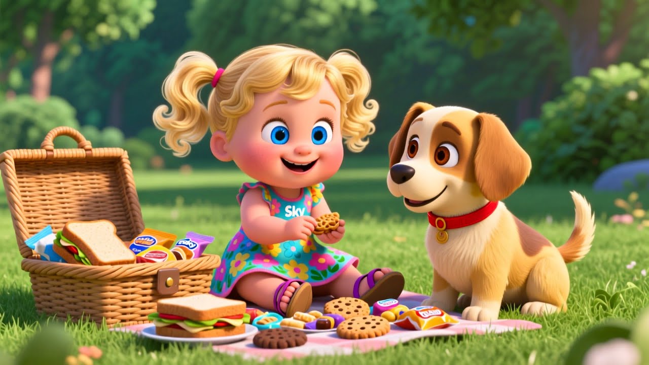 Baby Sky’s Picnic Day ☀️🍼 Fun Kids Song | Playtime & Learning Nursery Rhyme