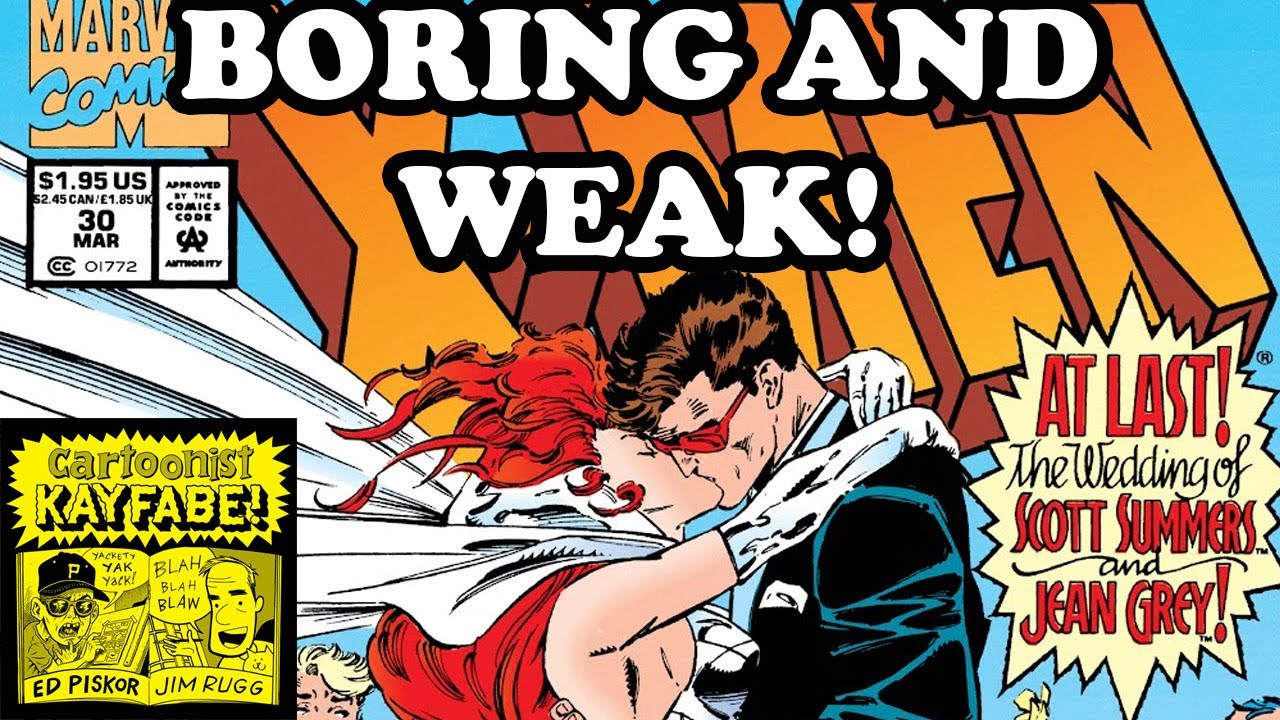Scott Summers and Jean Grey get Married in X-Men issue 30. Terrible Comic