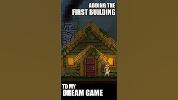Adding the First Building to my Dream Game #gamedevstudio #gamedev