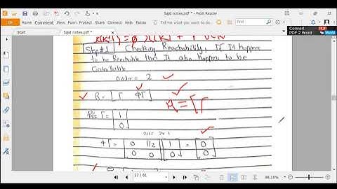 Reachability of A Discrete Time System - Example