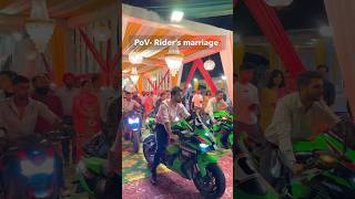 🔥Super Bikes Entry Scene ￼in Marriage | POV Rider’s Marriage | Zx10r | Hayabusa |Z900 #z900 #entry