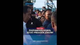 Paspampres Kewalahan Kawal Presiden Jokowi Bertemu Warga Baubau