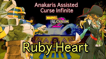 Marvel vs Capcom 2 (MVC2): Anakaris Assisted Curse Infinite (Loop) w/ Ruby Heart - Curse#53