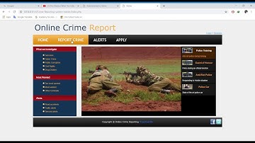 Online Crime Reporting System Project in PHP and MySQL
