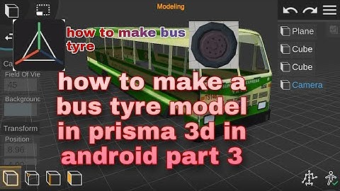 how to make a bus tyre model in prisma 3d in android part 3 . //as animation studio //
