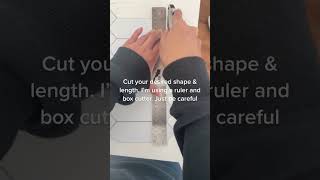 DIY Kitchen Backplash, using Inno Stickers Peel and Stick Tile, easy and only took me 1 hour!