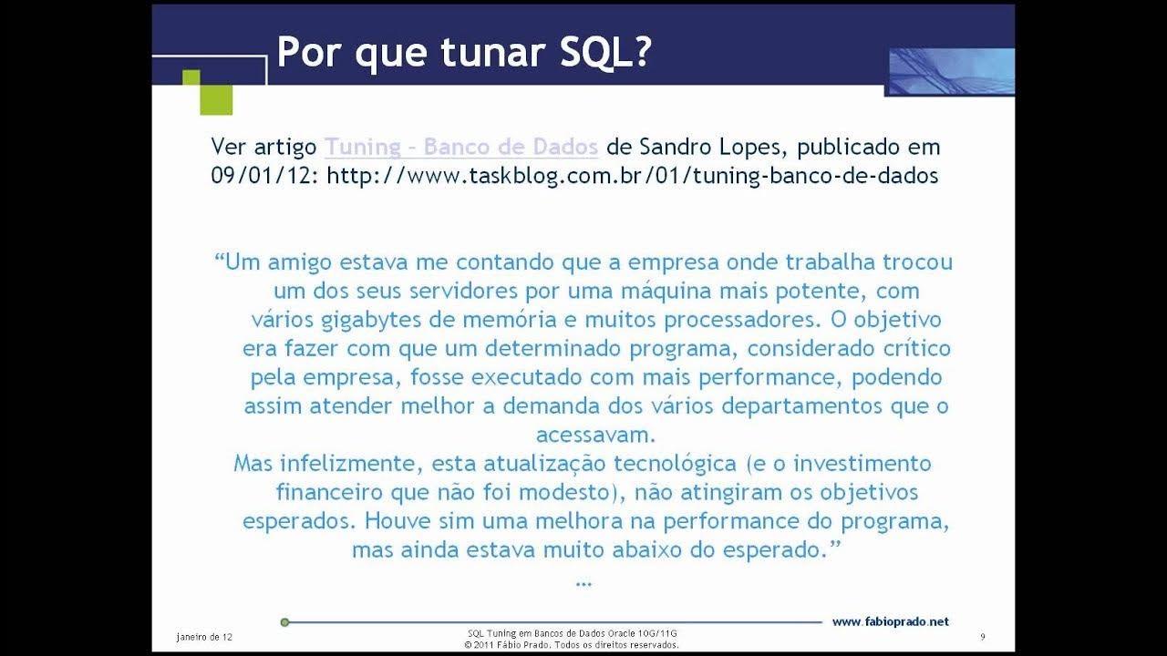 Tuning em Banco de Dados: conheça tudo sobre o assunto