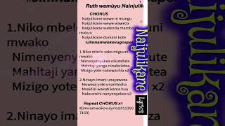 Naijulikane wewe ni Mungu by Ruth wamuyu full lyrics. #swahiliworshipsongs #ruthwamuyu#gospellyrics