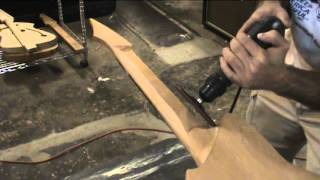 J.Backlund Design Guitars: carveing our guitar necks part 2