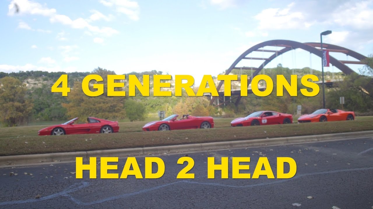 Head 2 Head Ferrari 458 Vs F430 Vs 360 Vs F355 Ft Normalguy Supercar Youtube