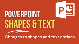 How To Format Shapes and Text Option on Slides | PowerPoint
