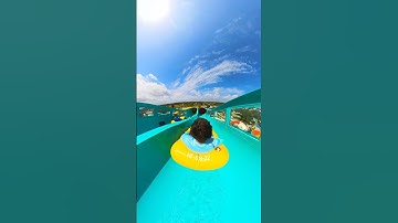 Us thinking of Summer antics 🤔 you in? #Insta360 #waterslide #waterpark #themepark #shorts #fyp