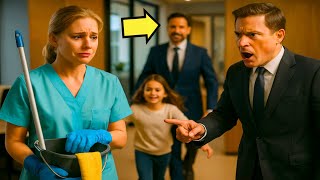 عاملة نظافة تُطرد من عملها لمساعدتها وأخذها فتاة إلى المستشفى… لكنها كانت ابنة مليونير