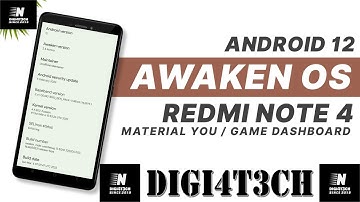 |Awaken OS 2.4| |Android 12| |Redmi Note 4| |Mido| |Full Review| By |DIGI4T3CH|