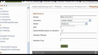 Add Drop Shippers Info - Websiteforge Ecommerce Website