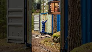 Abandoned Container Transformed Into Beautiful Forest Home | AI Build Timelapse