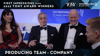 2022 Tony Awards First Impressions | Producing Team - Company