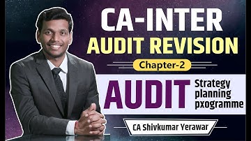 CA Inter Audit Revision || Chapter 2 - AuDit strategy planning and programme ||CA Shivkumar Yerawar