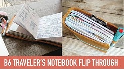 B6 Traveler's Notebook Flip Through | SEPT 2017 | Yellow Paper House