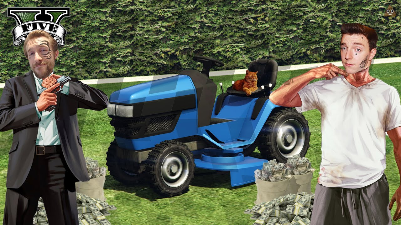 GTAV Online The Lawn Mower Race YouTube