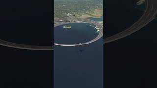 777 taking off at full thrust. Flight simulation.