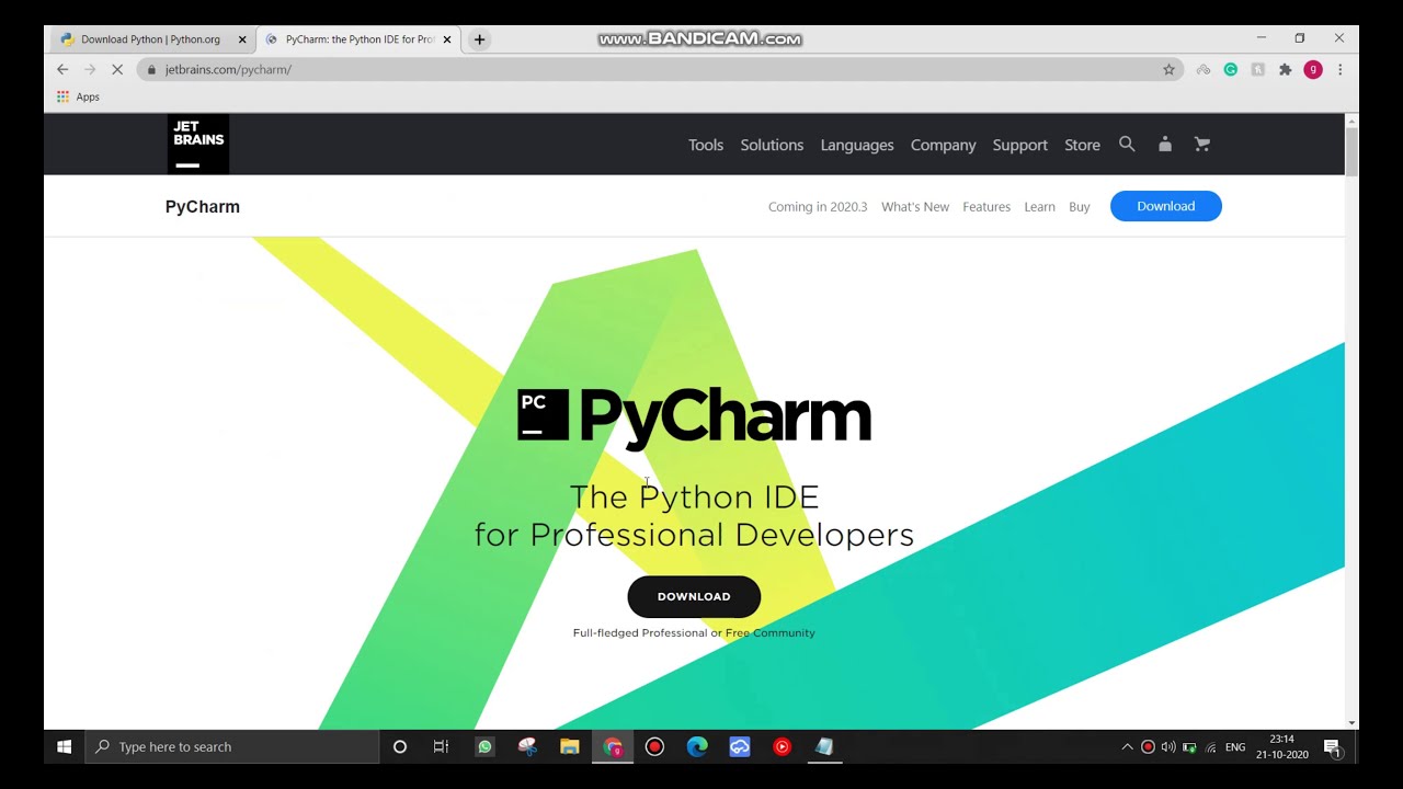 HOW TO INSTALL PYCHARM ,FULL SETUP.||HOBBYKIT - YouTube