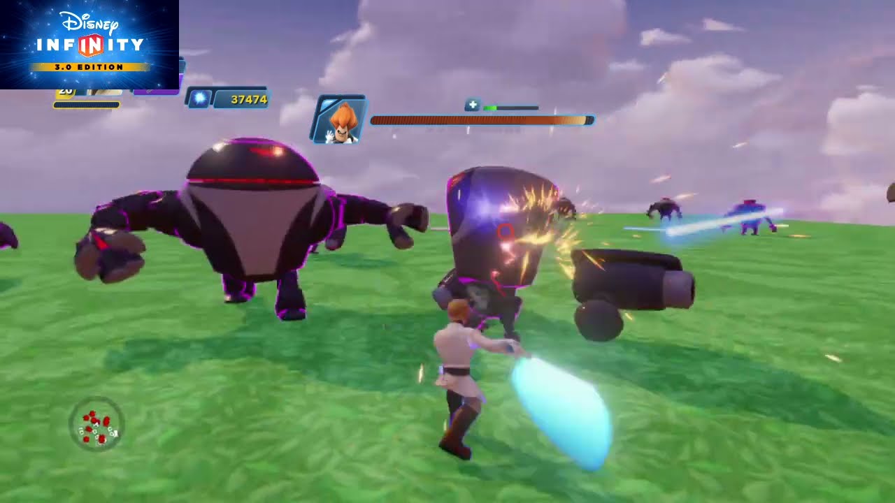 Disney Infinity 3.0 Obiwan and Clone Troopers Vs Syndrome and Omnidroids