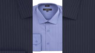 'Striking Elegance: Pin Striped Dress Shirt by La Mode Men's | Perfect Blend of Class and Style!'