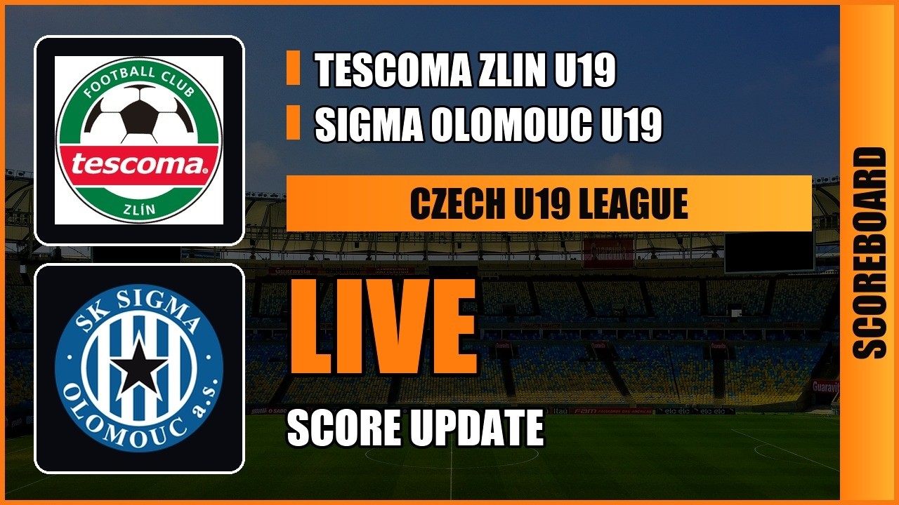 Tescoma Zlin U19 vs Sigma Olomouc U19 | Czech U19 League | Live Score