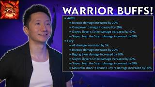 Incoming Arms &amp; Fury BUFFS  - May 5th Midnight 12.0.5 Class Tuning