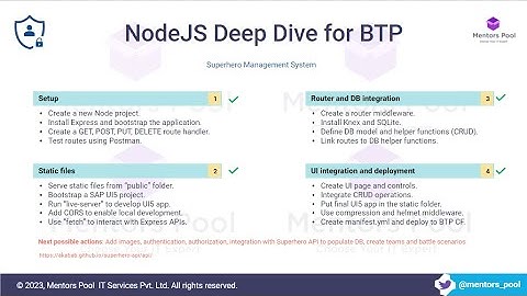 SAP BTP CAPM Training 2025 | Build Full-Stack App with Node.js & UI5 on BTP