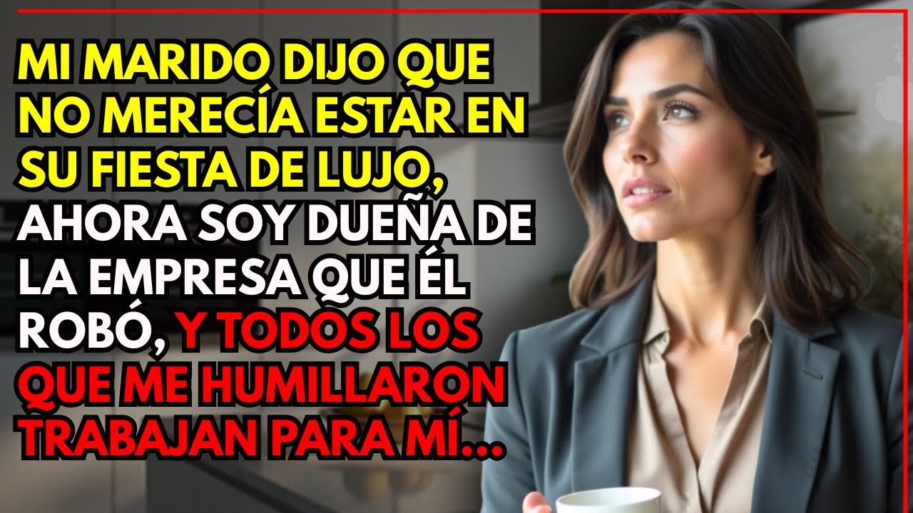 Mi marido dijo que no merecía estar en su fiesta de lujo, ahora soy dueña de la empresa que él robó