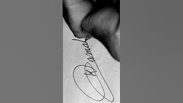 Kamal signature Short video #handwriting #signature #calligraphy #calligrphylearning