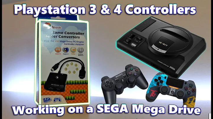 Sega Mega Drive / Genesis Connected With a PlayStation 3 & PlayStation 4 controller by Brooks