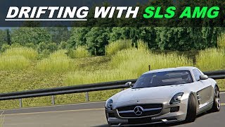Assetto Corsa Gameplay - Drifting Mercedes SLS AMG In Playground ! screenshot 1