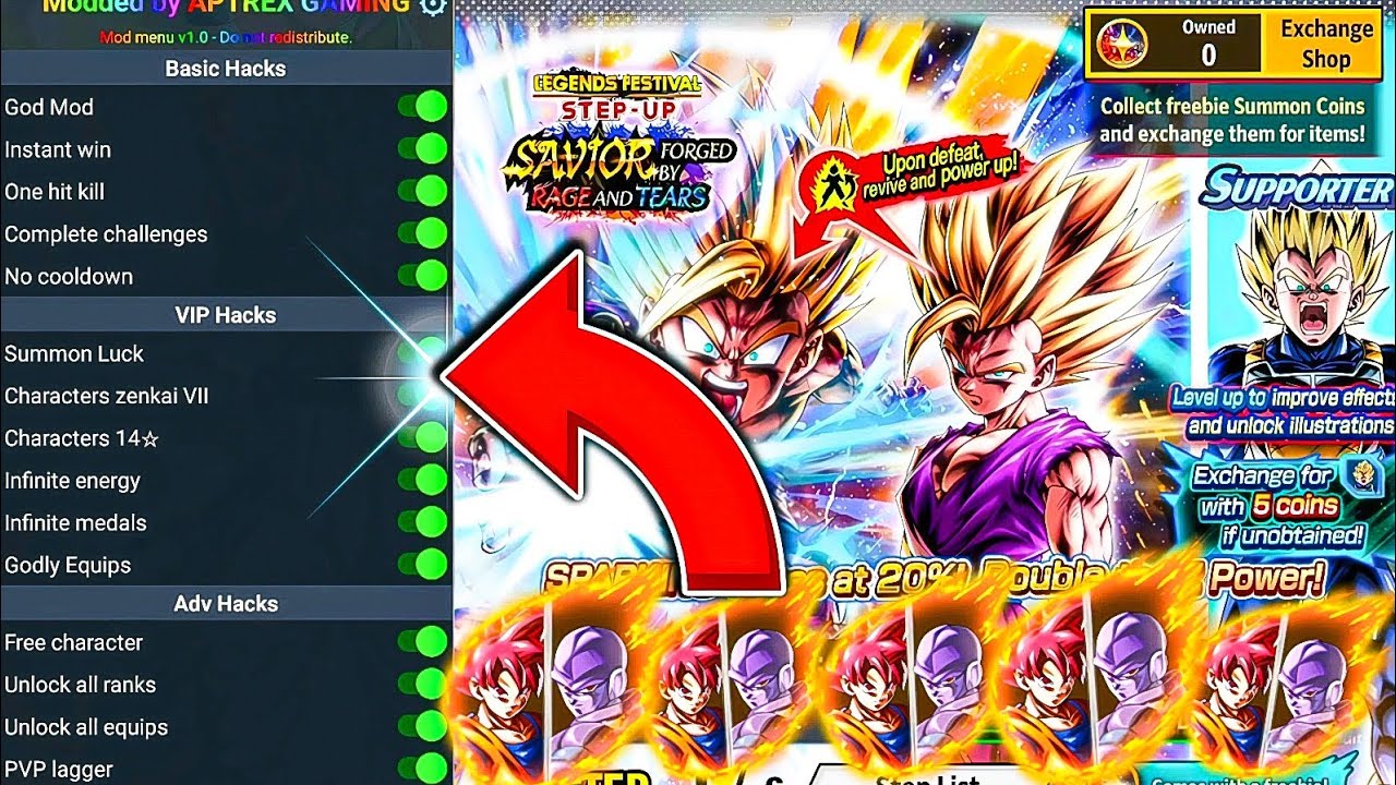 Dragon Ball Legends ГАРАНТИРОВАННЫЙ ВЫЗОВ SSG GOKU И HIT SUMMON MOD v6.17.0 🔥 / Фестиваль легенд ...