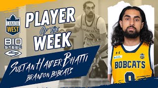 Canada West Player Of The Week - Sultan Haider Bhatti