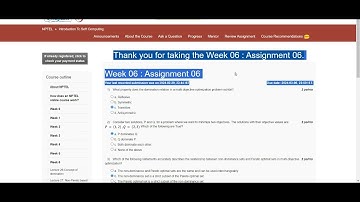 introduction to soft computingl || WEEK-6 Quiz assignment Answers 6  2024 || NPTEL