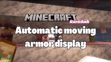 How to make an automatic moving Armor stand display tutorial  (1.21.4)