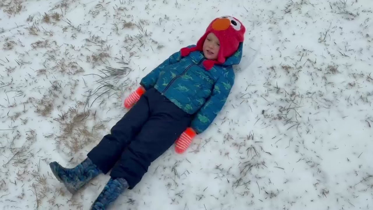 Winter fun at Wiley Middle School hill