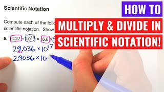 Multiplying and Dividing in Scientific Notation