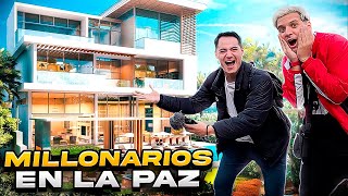 Las casas MILLÓNARIAS de LA PAZ BOLIVIA  ¡Hay MANSIONES!  JUNTO A PASAJE EN MANO