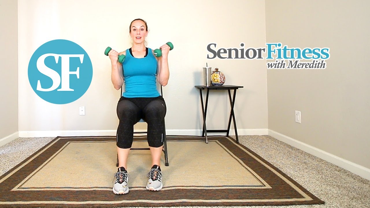 Senior Fitness - Seated Resistance Exercises For Seniors Using