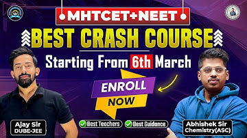Launching MHT-CET 2024 || Genius Batch 2.0 || Abhishek Sir Chemistry ASC & DJ #asc