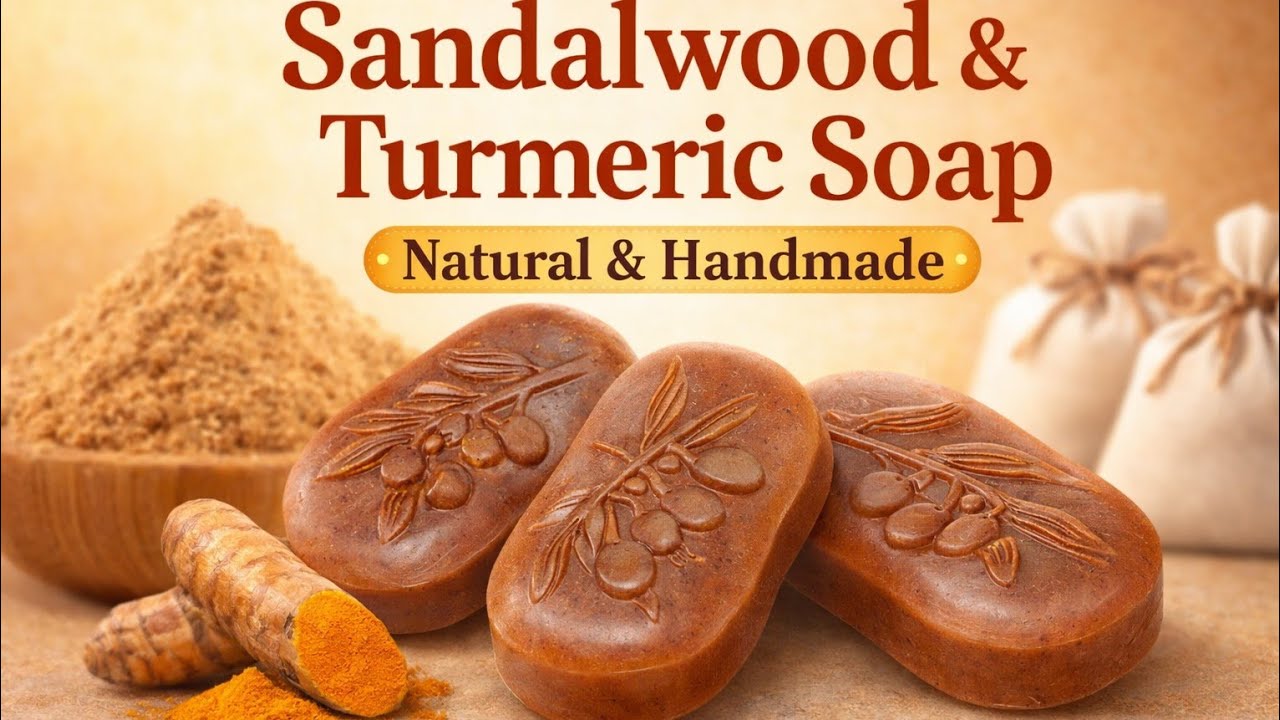 Homemade Sandalwood&Turmeric soap #foryou 