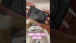 SONY ZV-1 UNBOXING #vloggingcamera #sony #sonyzv1 #camera #sony