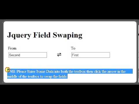 Jquery CSS3 Textbox Swapper