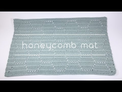 [코바늘] 코바늘 발매트 Crochet honeycomb mat / Handmade by Sunny