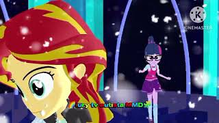 For The First time in forever mmd sunset shimmer Twilight